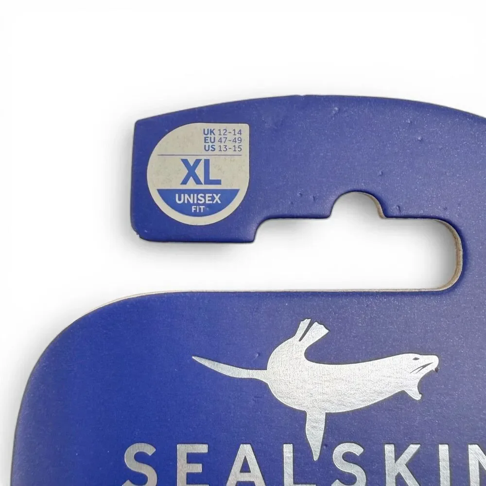 NEW Sealkskinz Unisex Waterproof Warm Weather Mid Length Sock Navy XL (13-15)